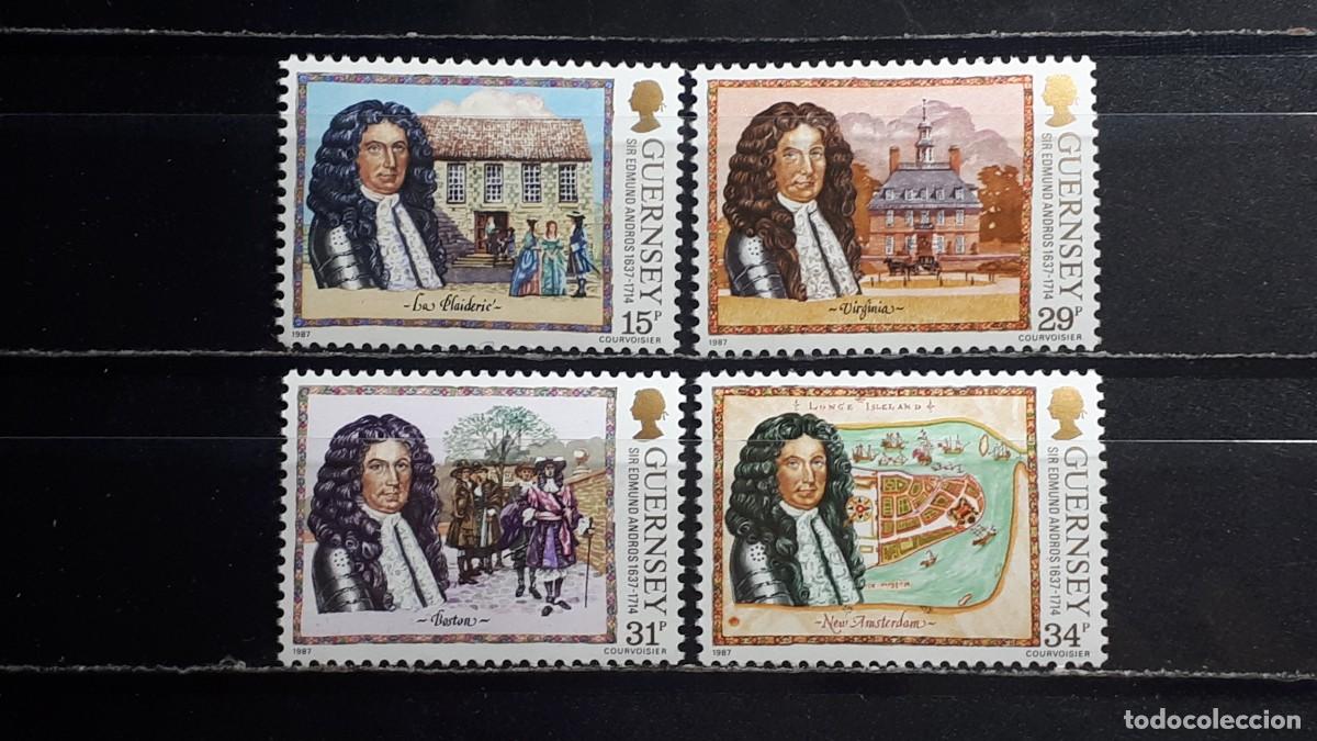 Sellos: GUERNESEY. A&Ntilde;O 1987. **. YVERT 397/400