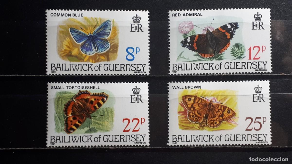 Sellos: GUERNESEY. A&Ntilde;O 1981. **. YVERT 213/6