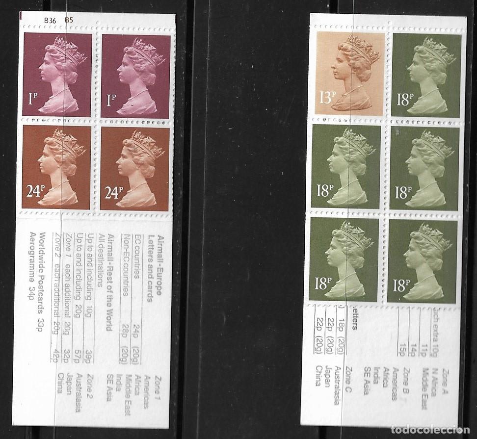 Sellos: GRAN BRETA&Ntilde;A, LOTE DE DOS CARNETS. MNH.
