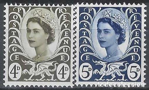 Sellos: REGIONALES DEFINITOS DE GALES 1967 - ISABEL II, S.COMPLETA - MNH**