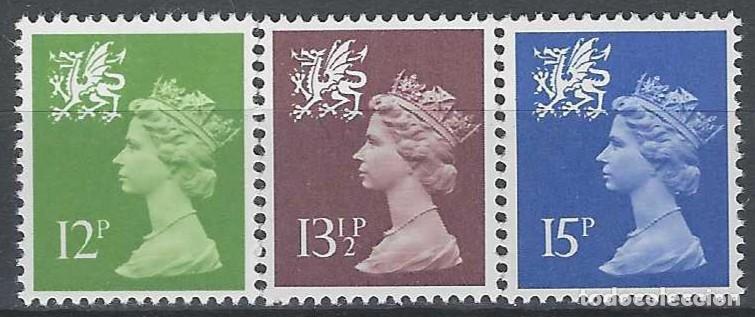 Sellos: REGIONALES DEFINITOS DE GALES 1980 - ISABEL II, S.COMPLETA - MNH**