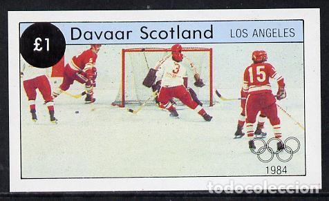 Sellos: DAVAAR ISLAND 1984 SHEET MNH HOCKEY LOS ANGELES OLYMPIC GAMES JUEGOS OLIMPICOS JEUX OLYMPIQUES SPORT