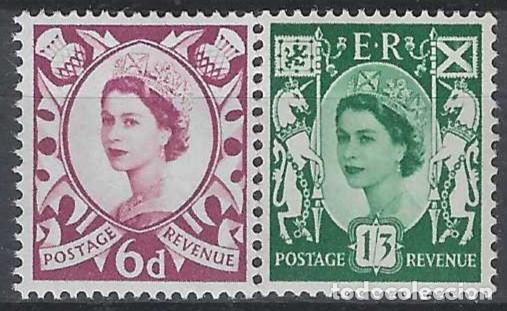 Sellos: REGIONALES DEFINITOS DE ESCOCIA 1958 - ISABEL II, S.COMPLETA - MNH**
