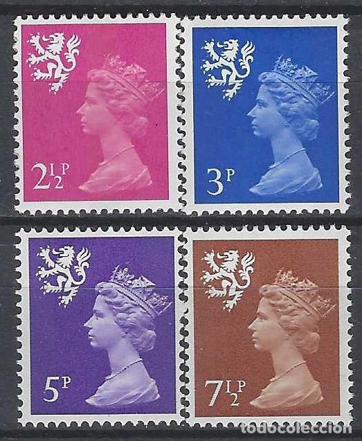 Sellos: REGIONALES DEFINITOS DE ESCOCIA 1971 - ISABEL II, S.COMPLETA - MNH**