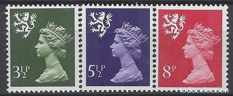 Sellos: REGIONALES DEFINITOS DE ESCOCIA 1974 - ISABEL II, S.COMPLETA - MNH**