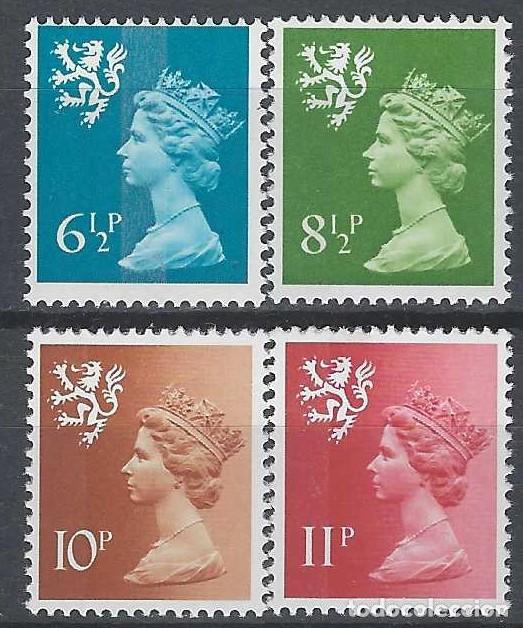 Sellos: REGIONALES DEFINITOS DE ESCOCIA 1976 - ISABEL II, S.COMPLETA - MNH**