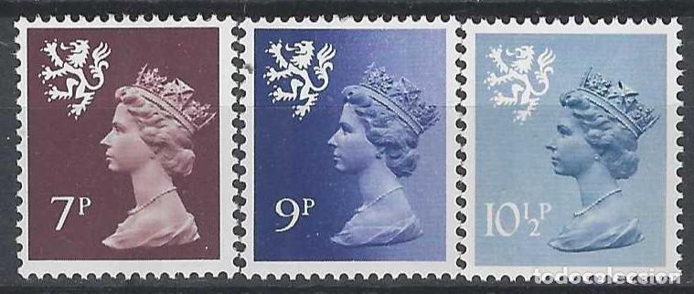 Sellos: REGIONALES DEFINITOS DE ESCOCIA 1978 - ISABEL II, S.COMPLETA - MNH**