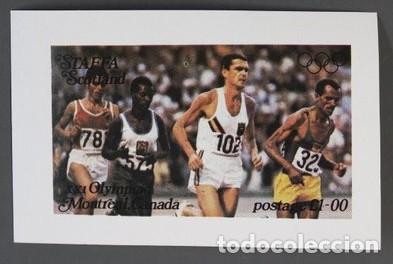 Sellos: GB LOCAL STAFFA 1976 SHEET MNH MONTREAL OLYMPIC GAMES JUEGOS OLIMPICOS JEUX OLYMPIQUES DEPORTES