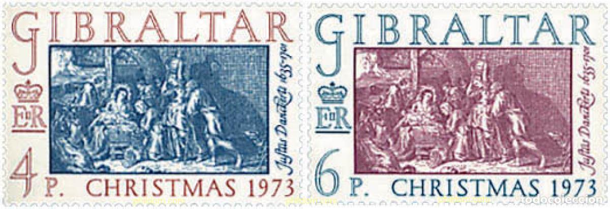 Sellos: 83377 MNH GIBRALTAR 1973 NAVIDAD