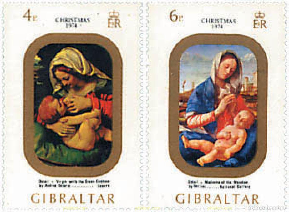 Sellos: 83968 MNH GIBRALTAR 1974 NAVIDAD