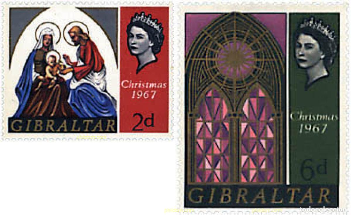 Sellos: 83336 MNH GIBRALTAR 1967 NAVIDAD