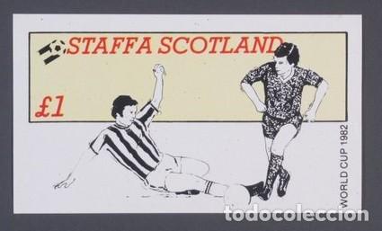 Sellos: GB LOCAL STAFFA 1982 SHEET MNH FUTBOL MUNDIAL DE ESPA&Ntilde;A 82 WORLD CUP FOOTBALL SOCCER DEPORTES