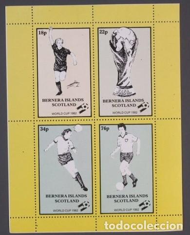 Sellos: GB LOCAL BERNERA 1982 SHEET MNH FUTBOL MUNDIAL DE ESPA&Ntilde;A 82 WORLD CUP FOOTBALL SOCCER DEPORTES