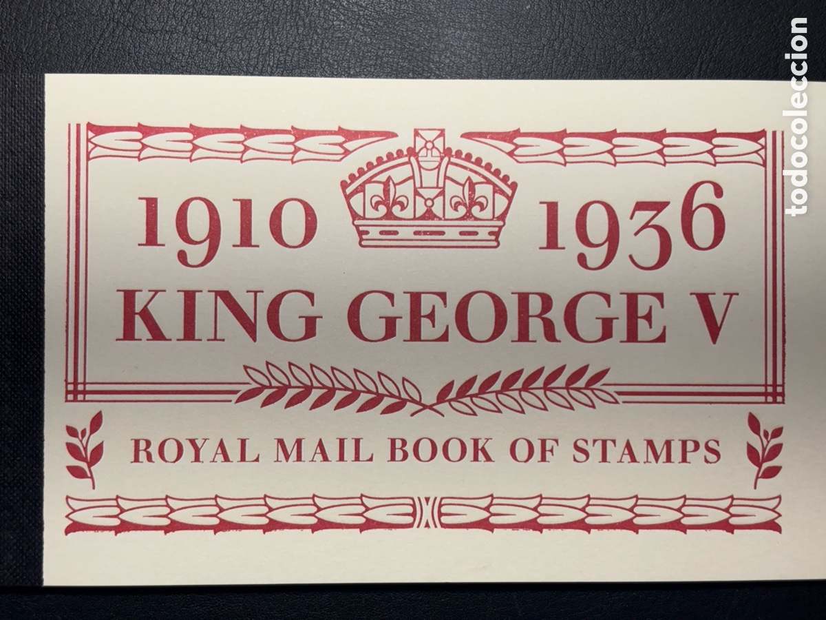 Sellos: GB 2010 DX50 Prestige Stamp Booklet King George V Centenary MNH