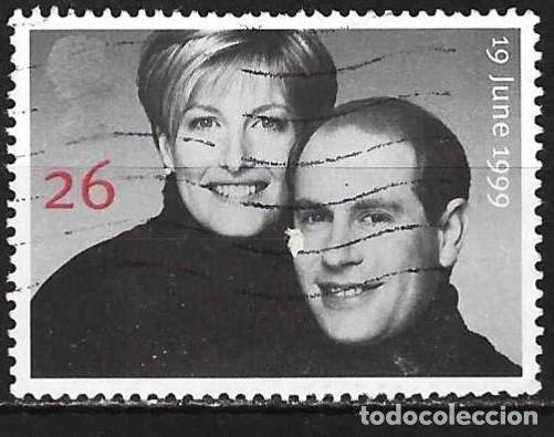 Sellos: Gran Breta&ntilde;a 1999 - Mi 1813 - YT 2114 - Principe Edward y Sophie Rhys-Jones