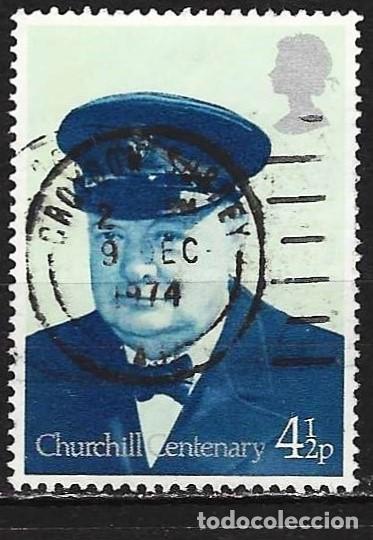 Sellos: Gran Breta&ntilde;a 1974 - Mi 659 - YT 735 - Winston Chruchill