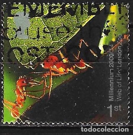 Sellos: Gran Breta&ntilde;a 2000 - Mi 1858 - YT 2163 - Insecto : Hormigas