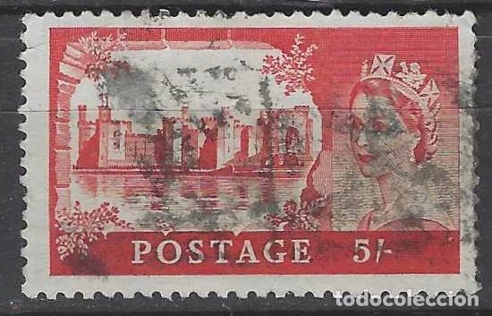 Sellos: GRAN BRETA&Ntilde;A 1955-58 - CASTILLOS, CAERNARFON - USADO