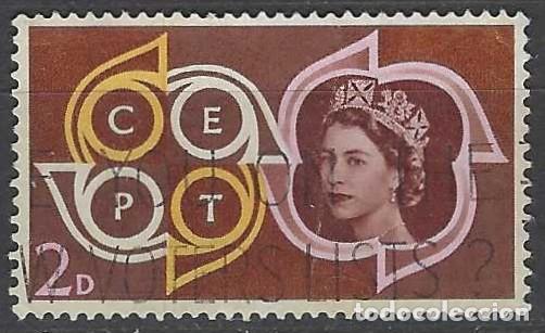 Sellos: GRAN BRETA&Ntilde;A 1961 - EMISI&Oacute;N EUROPA, EMBLEMA - USADO