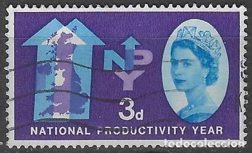 Selos: GRAN BRETA&Ntilde;A 1962 - A&Ntilde;O INTERNACIONAL DE LA PRODUCTIVIDAD, 3P VIOLETA/AZUL - USADO