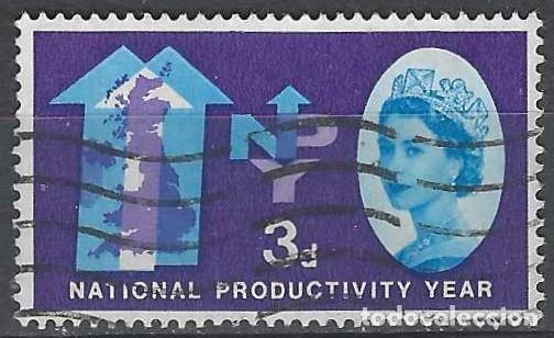 Selos: GRAN BRETA&Ntilde;A 1962 - A&Ntilde;O INTERNACIONAL DE LA PRODUCTIVIDAD, 3P VIOLETA/AZUL - USADO