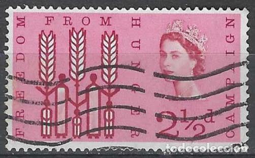 Selos: GRAN BRETA&Ntilde;A 1963 - CAMPA&Ntilde;A MUNDIAL CONTRA EL HAMBRE, 2&frac12;P - USADO