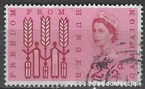 Selos: GRAN BRETA&Ntilde;A 1963 - CAMPA&Ntilde;A MUNDIAL CONTRA EL HAMBRE, 2&frac12;P - USADO