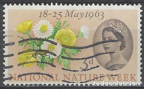 Selos: GRAN BRETA&Ntilde;A 1963 - SEMANA NACIONAL DE LA NATURALEZA, 3P - USADO