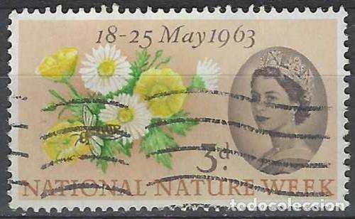 Selos: GRAN BRETA&Ntilde;A 1963 - SEMANA NACIONAL DE LA NATURALEZA, 3P - USADO