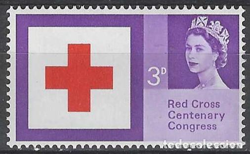Selos: GRAN BRETA&Ntilde;A 1963 - CENTENARIO DE LA CRUZ ROJA - MNH**
