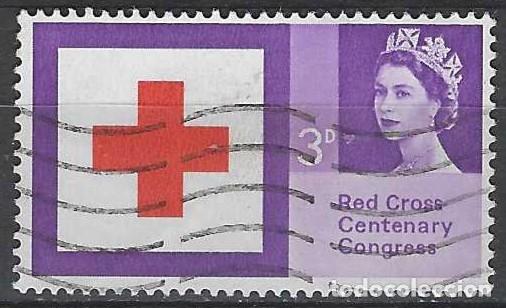 Selos: GRAN BRETA&Ntilde;A 1963 - CENTENARIO DE LA CRUZ ROJA - USADO