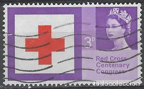 Selos: GRAN BRETA&Ntilde;A 1963 - CENTENARIO DE LA CRUZ ROJA - USADO