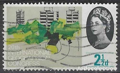 Briefmarken: GRAN BRETA&Ntilde;A 1964 - 20&ordm; ANIV. DEL CONGRESO INTERNACIONAL DE GEOGRAF&Iacute;A, 2&frac12;P - USADO