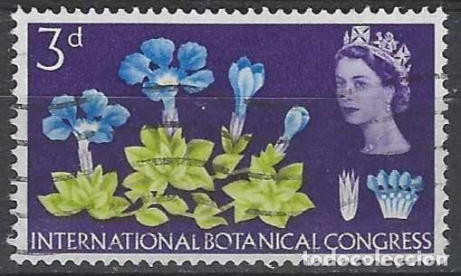 Briefmarken: GRAN BRETA&Ntilde;A 1964 - 10&ordm; CONGRESO INTERNACIONAL SOBRE BOT&Aacute;NICA, 3P - USADO