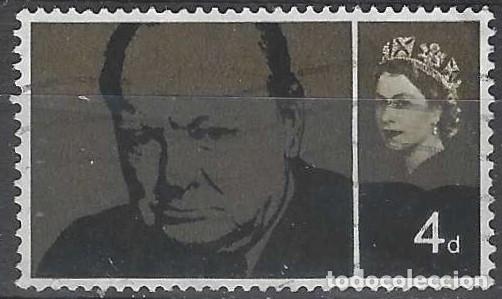 Briefmarken: GRAN BRETA&Ntilde;A 1965 - SIR WINSTON SPENCER CHURCHILL, 4P - USADO