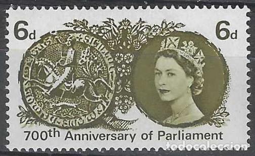 Briefmarken: GRAN BRETA&Ntilde;A 1965 - 7&ordm; CENTENARIO DEL PARLAMENTO, ESCUDO DE SIM&Oacute;N MONTFORT - MNH**