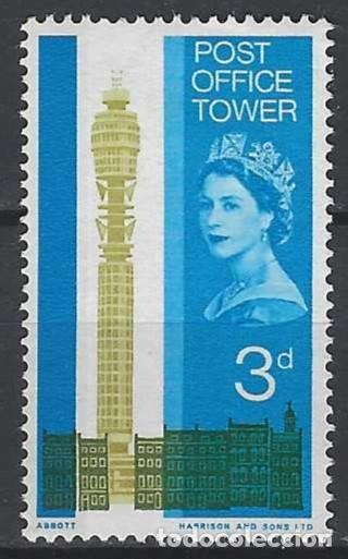 Stamps: GRAN BRETA&Ntilde;A 1965 - INAUGURACI&Oacute;N DE LA OFICINA POSTAL EN LA TORRE DE LONDRES - MH*