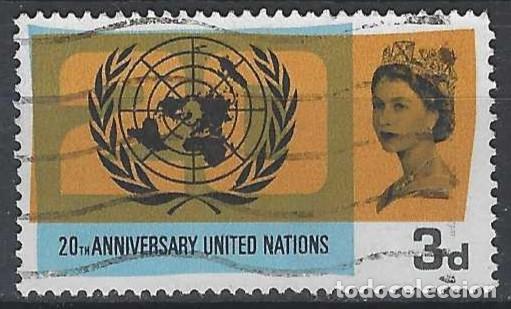 Stamps: GRAN BRETA&Ntilde;A 1965 - 20&ordm; ANIV. DE LA ONU - USADO
