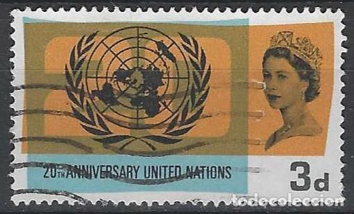 Stamps: GRAN BRETA&Ntilde;A 1965 - 20&ordm; ANIV. DE LA ONU - USADO