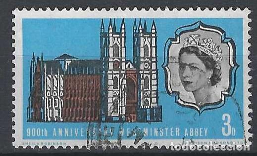 Stamps: GRAN BRETA&Ntilde;A 1966 - 9&ordm; CENTENARIO DE LA ABAD&Iacute;A DE WESTMINSTER, 3P - USADO
