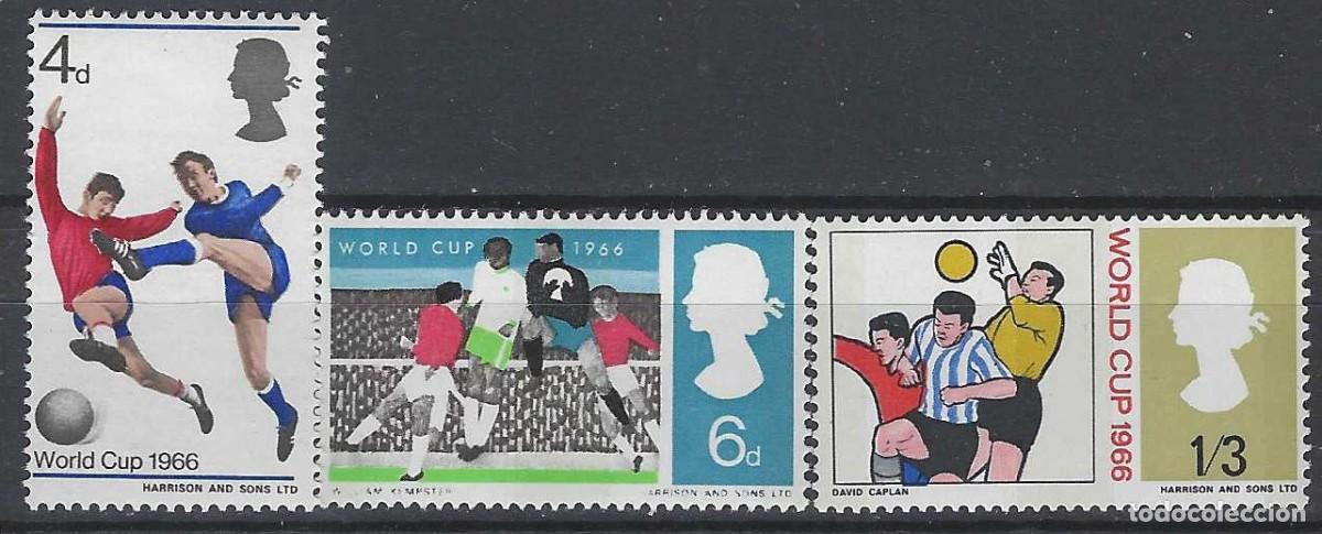 Stamps: GRAN BRETA&Ntilde;A 1966 - F&Uacute;TBOL, CAMPEONATO MUNDIAL EN INGLATERRA, S.COMPLETA - MNH**