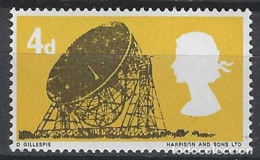 Sellos: GRAN BRETA&Ntilde;A 1966 - TECNOLOG&Iacute;A, OBSERVATORIO DE JODRELL BANK - MNH**