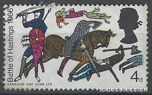 Selos: GRAN BRETA&Ntilde;A 1966 - 9&ordm; CENTENARIO DE LA BATALLA DE HASTINGS, 4P - USADO