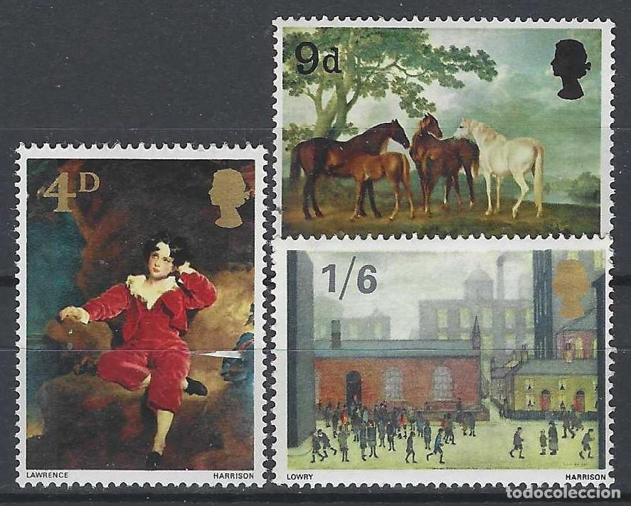 Sellos: GRAN BRETA&Ntilde;A 1967 - PINTURA, S.COMPLETA - MH*