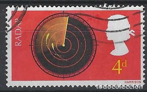 Sellos: GRAN BRETA&Ntilde;A 1967 - INVENTOS Y DESCUBRIMIENTOS BRIT&Aacute;NICOS, RADAR - USADO