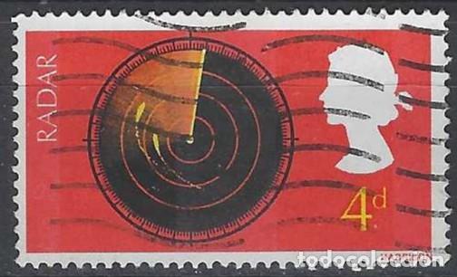 Sellos: GRAN BRETA&Ntilde;A 1967 - INVENTOS Y DESCUBRIMIENTOS BRIT&Aacute;NICOS, RADAR - USADO