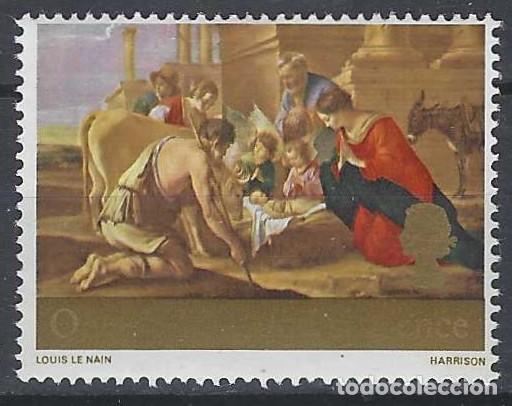 Sellos: GRAN BRETA&Ntilde;A 1967 - NAVIDAD, PINTURAS, &rdquo;ADORACI&Oacute;N DE LOS PASTORES&rdquo;, DE L. LE NAIN - MNH**