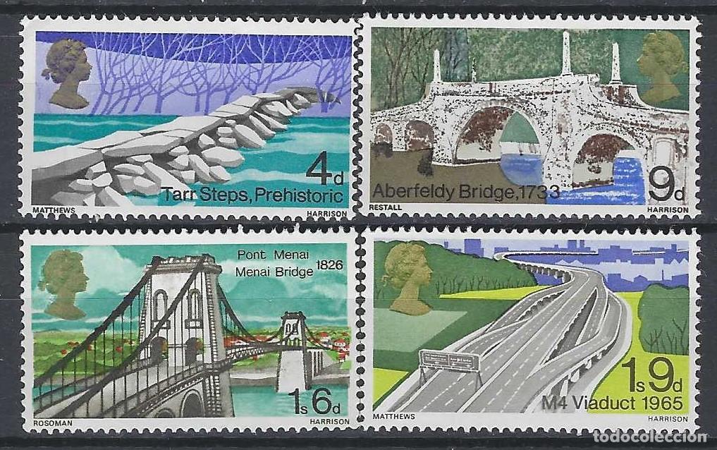 Sellos: GRAN BRETA&Ntilde;A 1968 - PUENTES, S.COMPLETA - MNH**