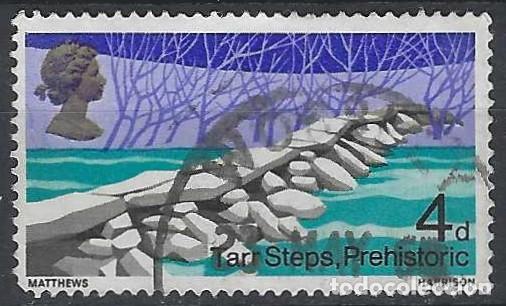 Sellos: GRAN BRETA&Ntilde;A 1968 - PUENTES, PREHIST&Oacute;RICO DE TARR STEPS, EXMOOR - USADO