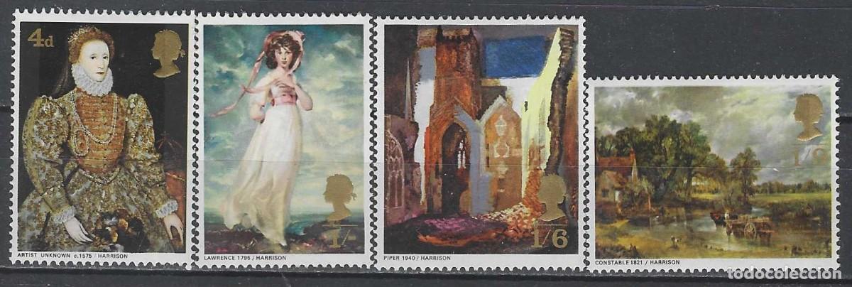 Sellos: GRAN BRETA&Ntilde;A 1968 - PINTURAS, S.COMPLETA - MH*